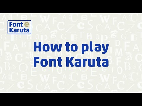 How to play Font Karuta