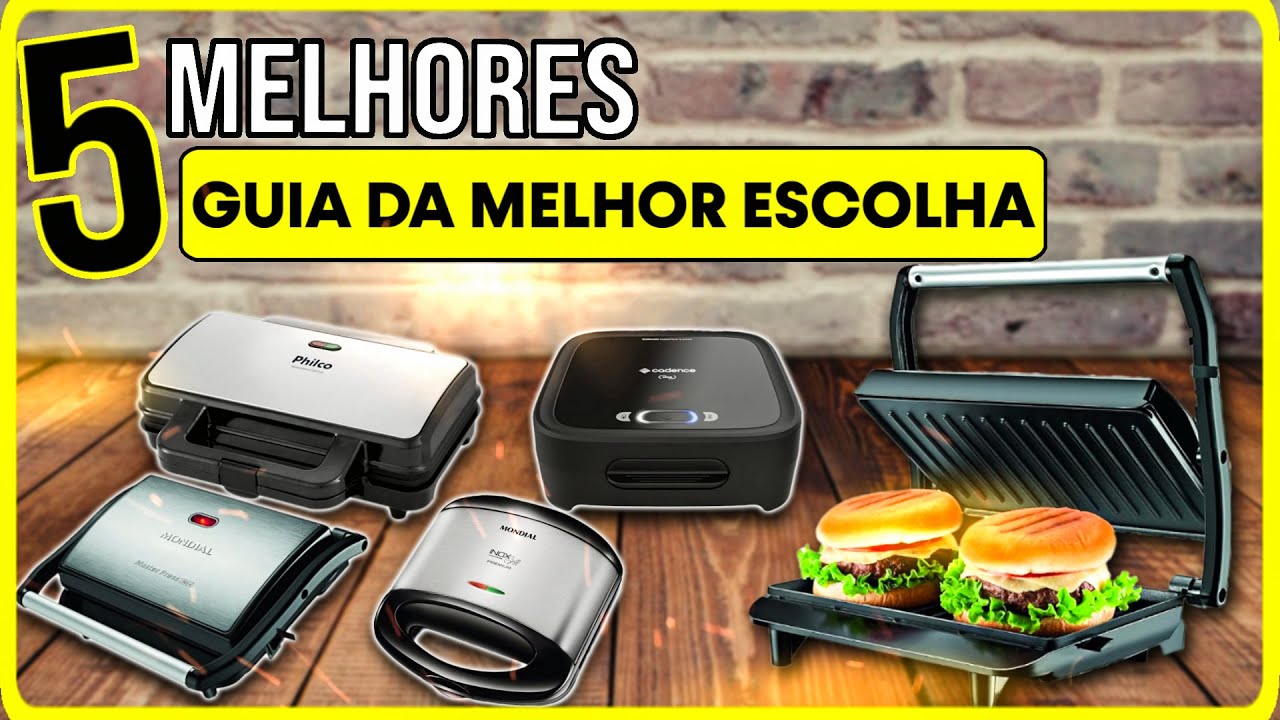 Qual MELHOR SANDUICHEIRA GRILL ELÉTRICA Comprar em 2024? - 5 MELHORES Sanduicheiras BOAS e BARATAS!