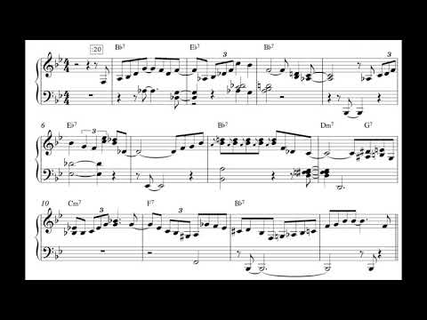 Thelonious Monk - Blue Monk Transcription (partial)