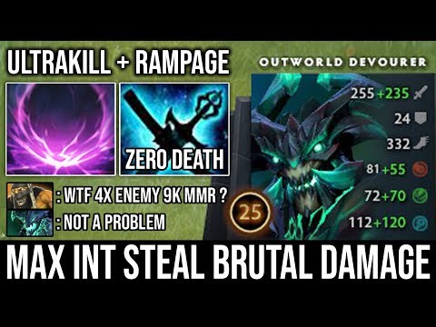 How to Destroy 4x 9000 MMR Players with Max int OD | Brutal Damage Rampage + Ultrakill & Zero Death