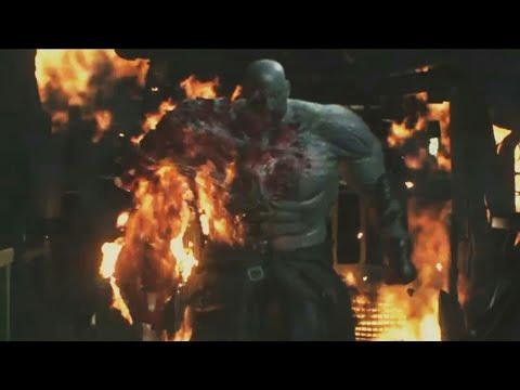 RESIDENT EVIL 2 Remake - Super Tyrant (Mr.X) Final Boss Fight [Leon]