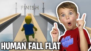 RACING AGAINST MY DAD in HUMAN FALL FLAT!!!