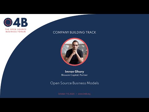 Open Source Business Models - Imran Ghory, Blossom Capital