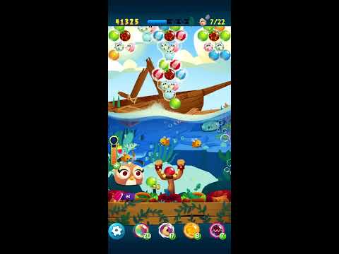 Angry Birds Pop Level 877 using Daily Guest Star Dahlia + Win Streak 1 (double score)