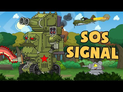 Fighter Aircraft and SOS signal - Cartoons about tanks