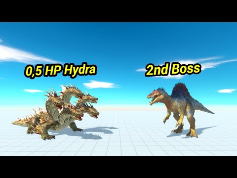 0.5 Hp hydra vs 2nd boss factions animal revolt battle simulator