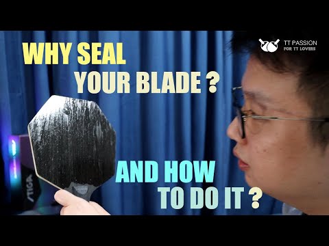 Why and How to Seal your Table Tennis Blade (Demonstration with Stiga Cybershape)