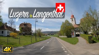Switzerland🇨🇭 Driving from Luzern to Langenthal