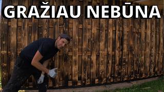 NUDEGINTO MEDŽIO FASADAS | Sandėliuko statyba #3