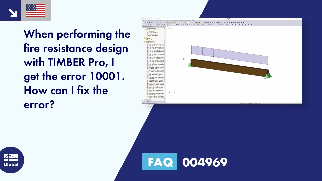 [EN] FAQ 004969 | When performing the fire resistance design with TIMBER Pro, I get the error ...