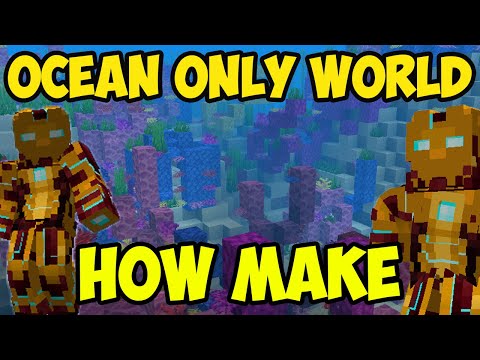 Udisen Games - Minecraft 1.17.1, 1.16.5 How to make a OCEAN ONLY WORLD | Minecraft How to make a WATER ONLY WORLD