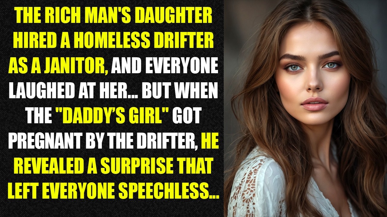 The rich man's daughter hired a homeless drifter as a janitor, and everyone laughed at her...