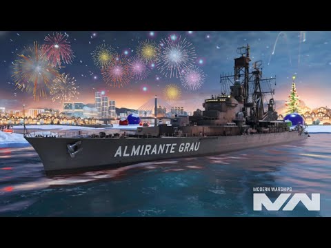 Strongest cruiser of 2025 ALMIRANTE GRAU gameplay: Modern Warships mobile gameplay