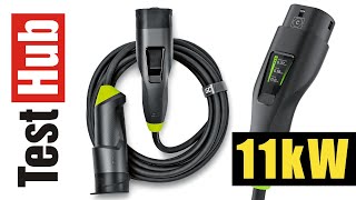*Mobilní nabíječka Green Cell EV Habu EV 11 kW 7 m Typ 2, zásuvka CEE až 16A pro nabíjení elektrických vozidel EV PHEV 2v1 Wallbox s mobilní aplikací GC