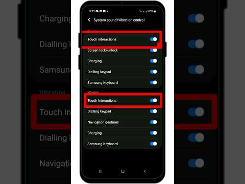 Screen Touch Sound setting . / How To Turn on screen touch sound in Samsung. #shorts
