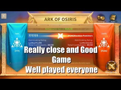 Ark of Osiris P245 #1245 vs SHoW #1225 - good game well played! - Rise of Kingdoms