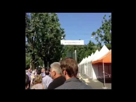 The visiting path to view the Holy Shroud , Torino, Italy