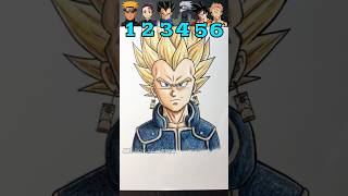 Drawing 🆕 Vegeta character 🔥 part 1 from Dbz #drawing #trending #viral #shorts #shortvideo