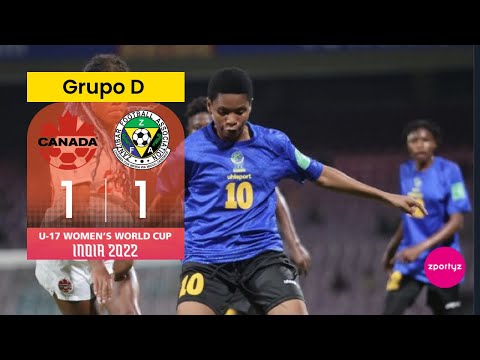 Resumen Canada 🇨🇦 1 - 1 🇹🇿 Tanzania Mundial Sub 17 femenino India 2022
