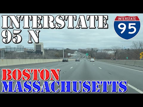 I-95 North - Boston - Massachusetts - 4K Highway Drive