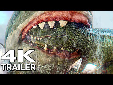 MEG 2 "T-Rex VS Megalodon" Trailer (4K ULTRA HD)