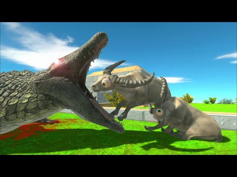 Purussaurus Crocodile vs Modern Mammals - Animal Revolt Battle Simulator