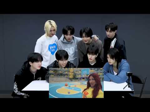 stray kids react to "debut" KATSEYE MV