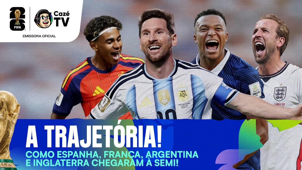 CONFIRA A TRAJETÓRIA DOS 4 SEMIFINALISTAS DA COPA DO MUNDO FIFA™ 2026