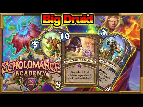Big Ramp Big Druid | The Most Insane New Scholomance Academy Deck Yet! OP Broken | Hearthstone