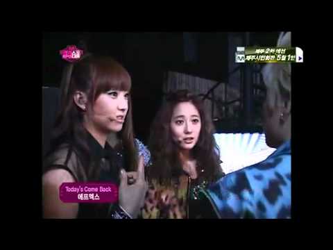 F(x) confusing Amber by speaking english + chinese