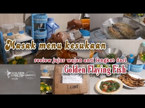 Masak menu kesukaan | review jujur Wajan anti lengket dari Golden Flying Fish