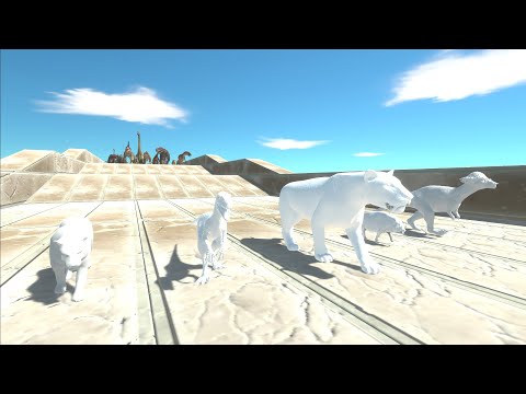 Race to eat Random Albino Animals - Animal Revolt Battle Simulator