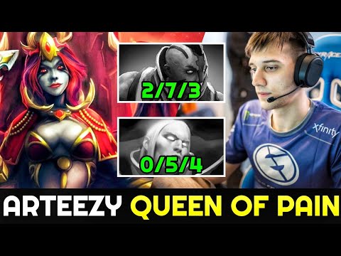 how ARTEEZY Top 1 MMR Queen of Pain deal with Counterpick Anti Mage 7.26 Dota 2