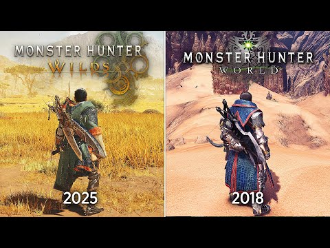 Monster Hunter Wilds vs Monster Hunter World - Physics and Details Comparison