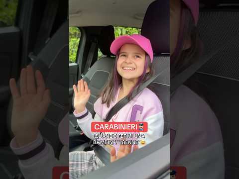 CARABINIERI👮🏻‍♂️ QUANDO FERMI UNA BAMBINA “18ENNE”😅 - iPantellas #perte #carabinieri #bambini