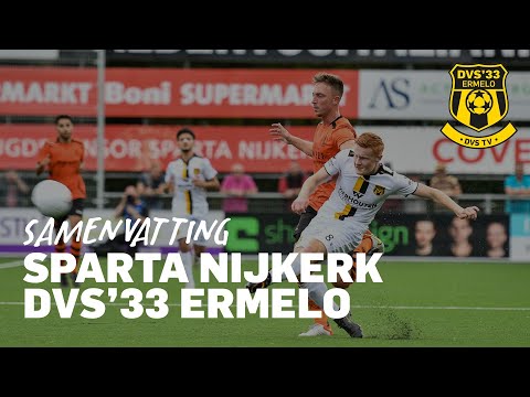 VERLIESPARTIJ TEGEN SPARTA | Sparta Nijkerk - DVS'33 Ermelo | Samenvatting Derde Divisie