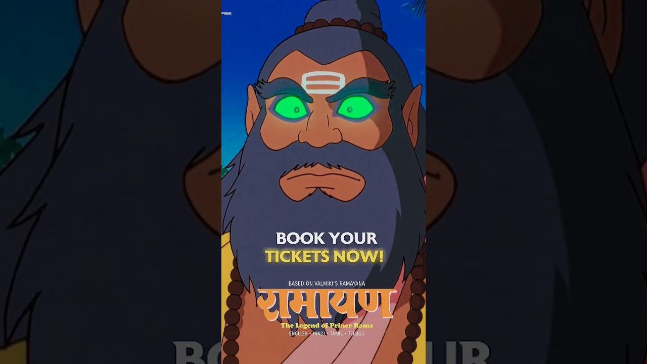 4K digitally remastered "Ramayana: The Legend of Prince Rama" in cinemas now in India ! #shorts