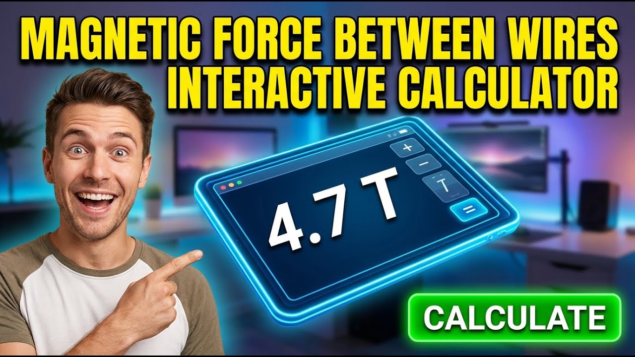 Magnetic Force Between Wires Interactive Calculator