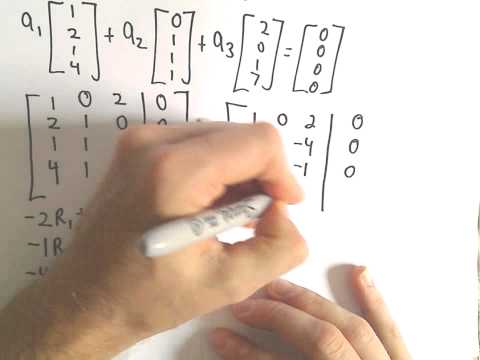 Linear Independence and Linear Dependence, Ex 2