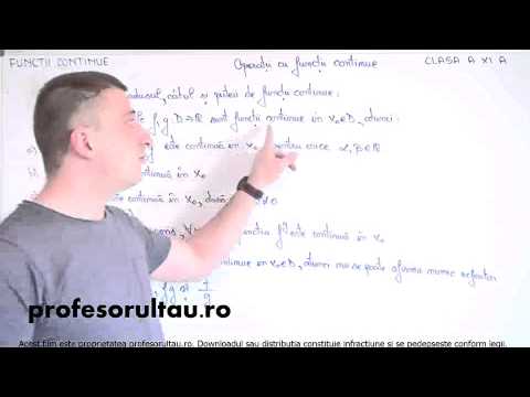 27   cls11   Limite de functii   operatii cu functii continue   definitii   partea 1