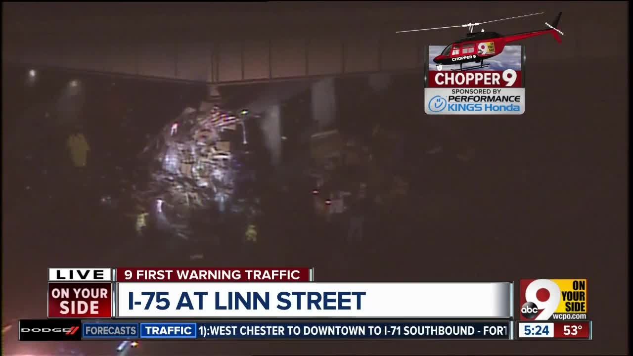 Northbound I-75 reopens after semi crash sprays packages over roadway