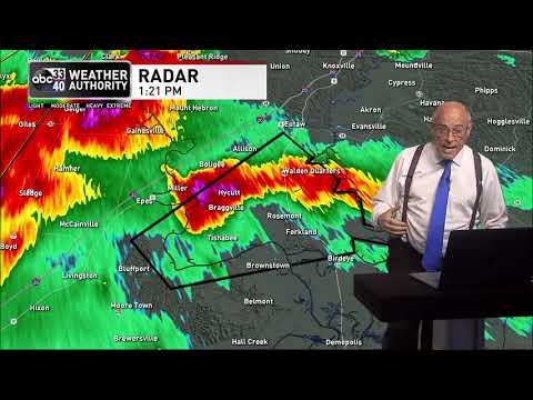 ABC 33/40 Severe Weather Coverage on March 17, 2021