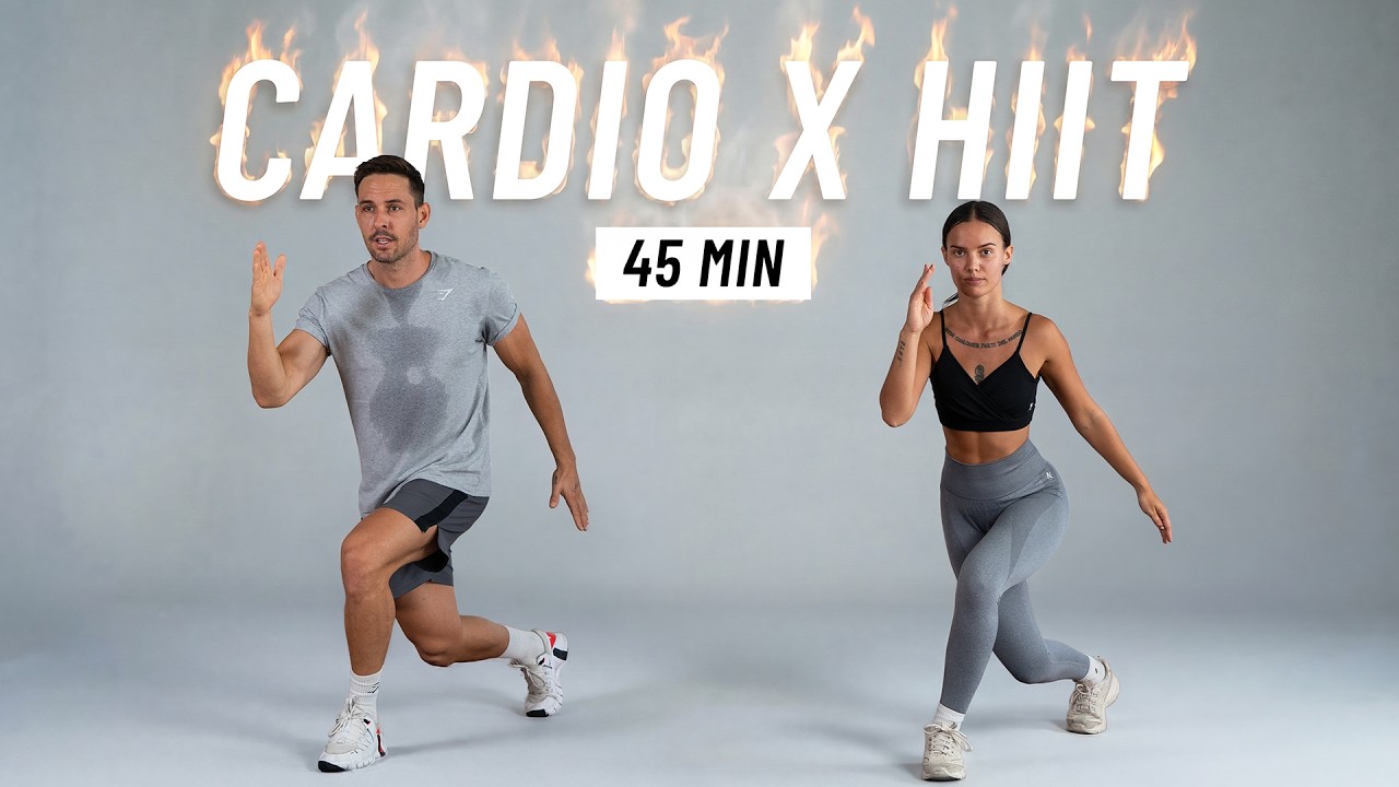 45 MIN CARDIO HIIT WORKOUT - ALL STANDING - Burn 1000 Calories, Full Body, No Equipment
