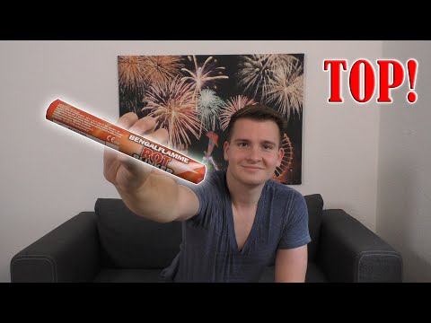 Pyrotrade - Bengalflamme Rot Blinker | TOP für F1 [FULL HD]