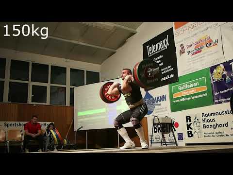 KSV Durlach vs TSV Heinsheim - Alaa Ghazal, 120kg Snatch, 155kg Clean & Jerk