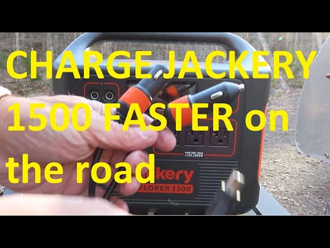 CHARGE Jackery 1500 FASTER Subaru Outback Vistabule Teardrop Trailer