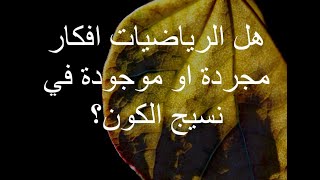 هل الرياضيات افكار مجردة او موجودة في نسيج الكون؟ [328]