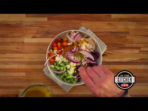 Mediterranean Chicken Bowl with Turmeric Dressing