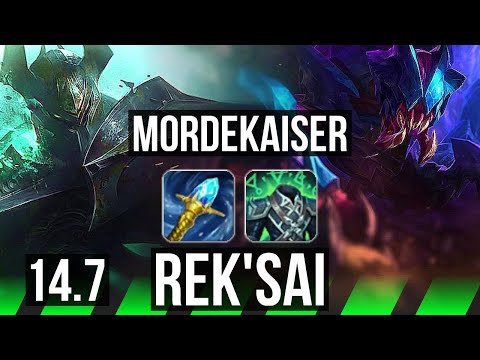 MORDEKAISER vs REK'SAI (JGL) | 44k DMG, 13/3/8, 300+ games | NA Master | 14.7