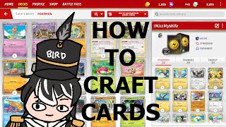 Short Tutorial: How To Craft Cards in Pokemon TCG Live (PC)